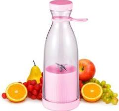 Elegant Lifestyle Fresh Juicer Travel Bottle, Portable Blender Smoothie Maker, Gym Protein Shaker 2000 Juicer Mixer Grinder 1 Jar, Pink