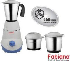 Fabiano TULIP FAB MG 03 550 Mixer Grinder 3 Jars, White & Blue