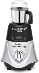 Gemini Rocket Mixer Grinder with Stainless Steel Chutney Jar 350 Ml MAF200 Rocket Chutney Jar 750 Mixer Grinder 1 Jar, BLACKSILVER