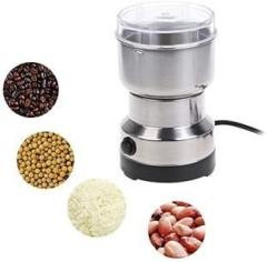 Ghoba By Mini Stainless Steel Coffee Spice Nuts Grains Bean Grinder Mixer MINI 150 W Mixer Grinder Juicer Mixer Grinder 150 Juicer Mixer Grinder 1 Jar, Silver QC