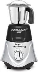 Goldwinner Rocket Mixer Grinder with Stainless Steel Medium Jar 700 ML MAF97 Rocket Medium Jar 600 Mixer Grinder 1 Jar, BLACKSILVER