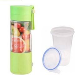 Gorich GR FRG 30 Premium Quality USB Juicer Cup, Personal Size Rechargeable Juice Blender Free Plastic ABS Transparent Seal Lock Air Tight Tumbler Glass 500 Juicer Mixer Grinder