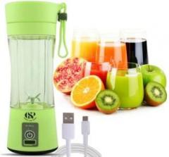 Gsp Mini Portable Juicer Portable Mini Electric Juice Cup, Green02 Multipurpose Mini Juicer Maker Bottle/Blender, USB Rechargeable, Easy to Carry for indoor/outdoor Personal use 40 Juicer Mixer Grinder