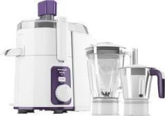 Havells Hexo 2 Jar 1000 W Juicer Mixer Grinder 2 Jars, White, Purple