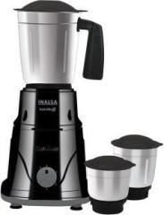 Inalsa NutriMaxx with 3 Stainless Steel Jars For Dry Grinding, Wet Grinding, Chutney 550 Mixer Grinder 3 Jars, Grey/Black