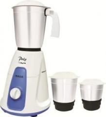 Inalsa Polo 3 JARS 550 W Mixer Grinder 3 Jars, White, Blue