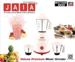 Jaia table blender with heating functions high speed juicer machine FAST 600 Mixer Grinder 3 Jars, Multicolor