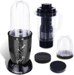 Jenefy 400 watts 2 Jar with Juicer Jar Black Nutri Bullet Multi Purpose 400Watt Mixer 2 Jar with Juicer jar Black 400 Juicer Mixer Grinder 3 Jars, Black