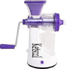 Ketsaal KSJCR_1 Fruit & Vegetable Juice Extractor With Juice Collector Glass & Steel Handle 0 W Juicer 1 Jar, Purple