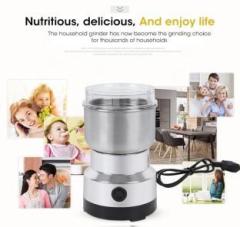 Kindlook Fashion by 0 By Mini Stainless Steel Coffee Spice Nuts Grains Bean Series Grinder Mixer 300W MINI 300 W 240 Mixer Grinder Total Jars 240 Juicer Mixer Grinder 1 Jar, Silver17