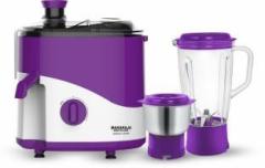 Maharaja Whiteline JX1 160 Odacio Smart 450 W Juicer Mixer Grinder 2 Jars, White, Purple