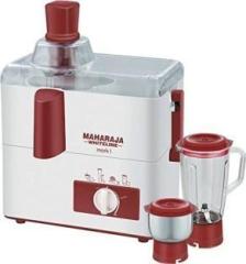 Maharaja Whiteline Mark 1 JX 100 450 Juicer Mixer Grinder 2 Jars, Cherry red