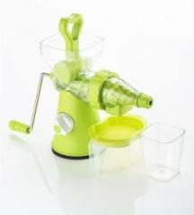Mantavya Fruit And Vegetable Mixer Juicer With Steel Handle Hand Juicer Grinder 0 W Juicer 1 Jar, Green