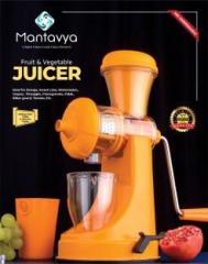 Mantavya Orange Juicer New Model Hand Juicer Grinder 0 W Juicer 1 Jar, Orange