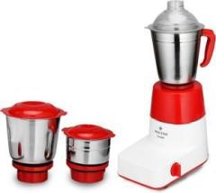 Max Star Champ MG11 550 W Mixer Grinder 3 Jars, Red, White