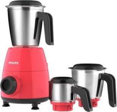 Philips Daily Collection HL7505/02 500 W Mixer Grinder 3 Jars, Red, Black