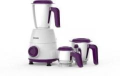 Philips HL7505 500W Mixer Grinder, White and Purple Mixer Grinder/HL7505/00 500 Mixer Grinder 3 Jars, White, Purple