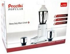 Preethi Popular 0 750 W Juicer Mixer Grinder 3 Jars, White