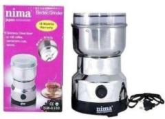 Prt Nima NM 8300 Mini Portable Electric Mixer Grinder nima Japan Multi function Small Food Grinder 150 Mixer Grinder 1 Jar, White