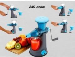Psa Plastic Carrot Juice Maker Machine 1 Juicer, 1 Handle, 1 Jar, 1 Glass 0 Juicer 1 Jar, Blue