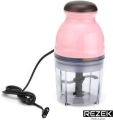 Rezek Capsule Cutter Mini Multipurpose Electric Veggie and Meat Chopper 220 Mixer Grinder 1 Jar, Multicolor