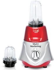 Salad 1000 watts Rocket Mixer Grinder with 2 Bullet jars 350ml and 530ml Red Silver MA23 1000 Mixer Grinder 2 Jars, RedSilver