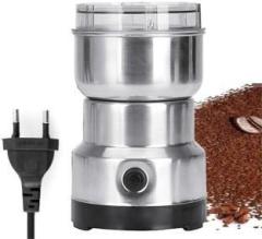 Shopeleven Electric Smash Machine, Multifunction Small Food Grain Grinder, Coffee Bean DRBML07 200 Mixer Grinder 1 Jar, Silver