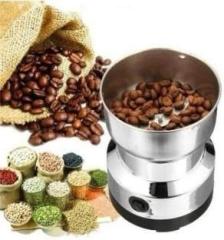 Shopeleven Mini Spice Coffee Grinder Electric Fast Grinding Multifunction Smash Machine DRBML03 200 Mixer Grinder 1 Jar, Silver
