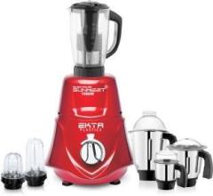 Silentpowersunmeet 1000 watts Rocket Mixer Grinder with 3 Stainless Steel 2 Bullets and Juicer Jar s Chutney, Liquid, Dry, 2 bullets and Juicer Jar 1000 Mixer Grinder 6 Jars, Red