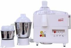 Silver Home CUTY1901 550 Juicer Mixer Grinder 2 Jars, White