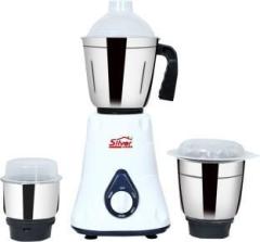 Silver Home SH16 500 Mixer Grinder 3 Jars, WHITE AND BLUE