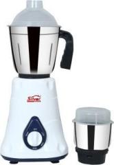Silver Home SH17 500 Mixer Grinder 2 Jars, WHITE AND BLUE