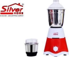 Silver Home ST01 500 Mixer Grinder 2 Jars, RED&WHITE