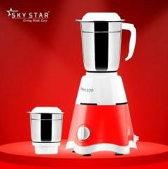 Skystar star eco series 750 Mixer Grinder 2 Jars, White, Red