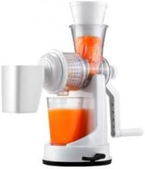 Skyzone Hand Juicer Grinder Fruit And Vegetable Mixer Juicer With Waste Collector 0 W Juicer 1 Jar, White