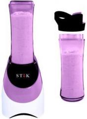 Stok ST MJB02 Purple Mixer Shaker Mini Bottle Blender with Travel Sport Bottle 600ML 250 Mixer Grinder