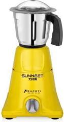 Sunmeet 750W Mixer Grinder with 1 Multipurpose Leak proof Steel Jar Medium TANX01 TA NEXON 750 Mixer Grinder 1 Jar, Yellow