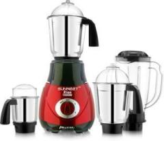 Sunmeet RIAA New Excellent Model 1000 Watts with 100% Copper Motor SUN RIAA 1000W 4J RED BLK 1000 Mixer Grinder 4 Jars, Red Black