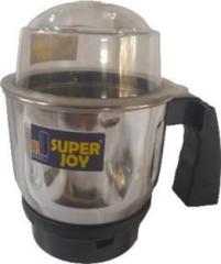 Superjoy by super joy Stainless Steel duty Heavy Aluminum Base Mixer Chutney Jar with Lid super joy jar 300 Mixer Grinder 1 Jar, Black, Silver