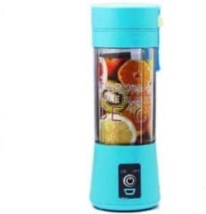 Syara ERC_417E_ Portable Electric Fruit Juicer Maker/Blender USB Rechargeable Mini Juicer/ Work as power bank also Pro Fruit Juicer 20 Juicer Mixer Grinder 1 Jar, Multicolor