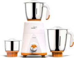 V Guard Victo with 100% Copper Winding Motor 550 W Mixer Grinder 3 Jars, White, Orange