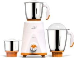 V Guard With 100% Copper Winding Motor Victo 750 W Mixer Grinder 3 Jars, White, Orange