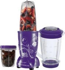 Wonderchef Nutri blend Purple with Jar 63152295 400 W Juicer Mixer Grinder 3 Jars, Purple