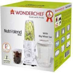 Wonderchef Nutriblend with Mixing Jar Nutriblend White 400 W with Mixing Jar 400 Juicer Mixer Grinder
