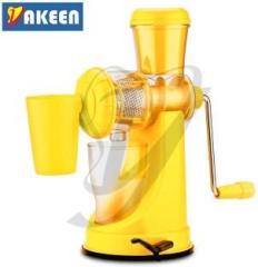 Yakeen Plastic, Steel Hand Juicer Pink 3 W Juicer 4 Jars, Yellow