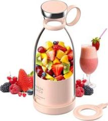 Zulay Kitchen Portable USB Rechargeable Fruit Juice Maker Mixer | Grinder Bottle/ Multicolor Juicer Bottle 120 Juicer Mixer Grinder 1 Jar, Multicolor