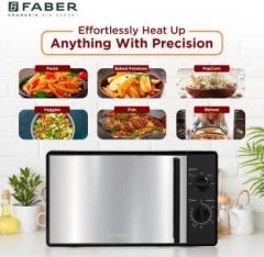 Faber 20 Litres Instacook 20S | 5 Power Levels| Defrost| 35 Min Timer| Solo Microwave Oven (Black)