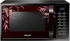 Samsung 28 Litres MC28H5025VR Convection Microwave Oven (Black with Delight Red)