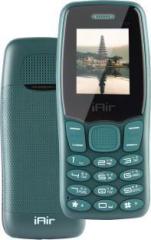Iair Basic Feature Dual Sim Mobile Phone with 1200mAh Battery, 1.7 inch Display Screen, Open FM in Green Color