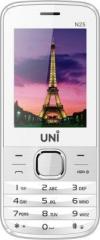 UNI 2.4 inch Dual Sim 2400mah Battery Multimedia Mobile N25 White